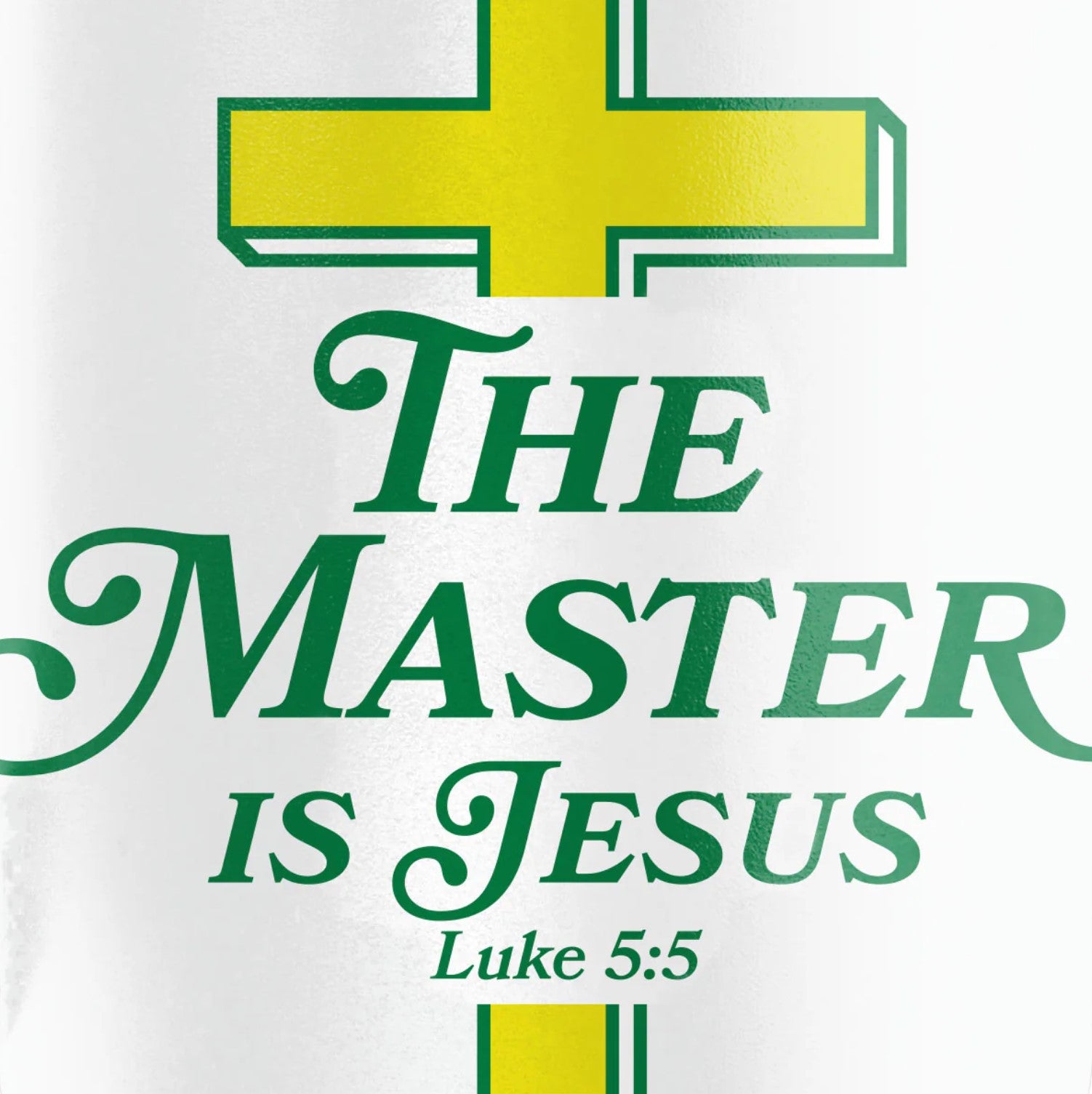 The Master (Is Jesus) 30 oz Stainless Steel Mug With Straw - MUGS436