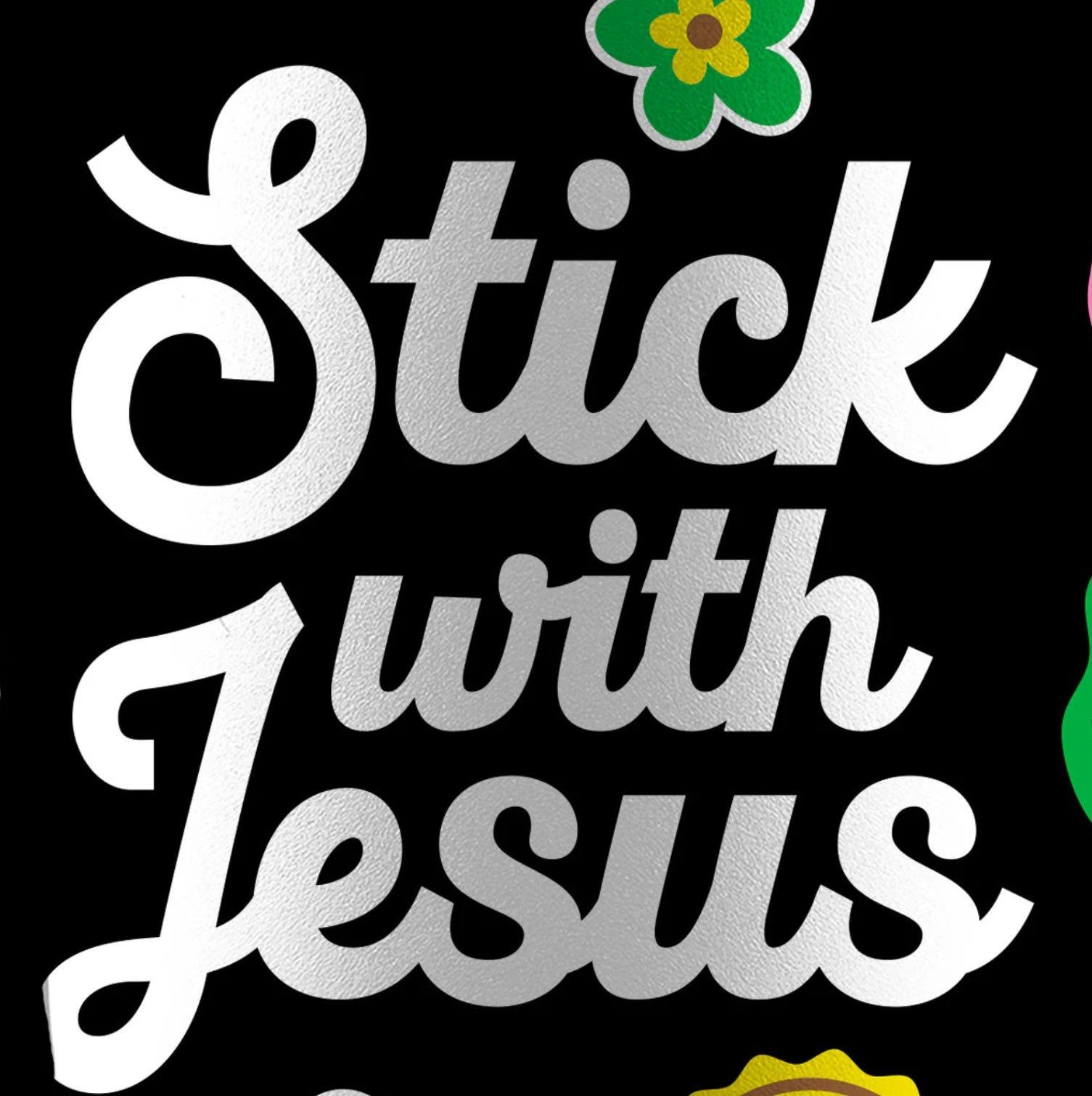 Stick With Jesus 40 oz Stainless Steel Mug with Straw - MUGS440