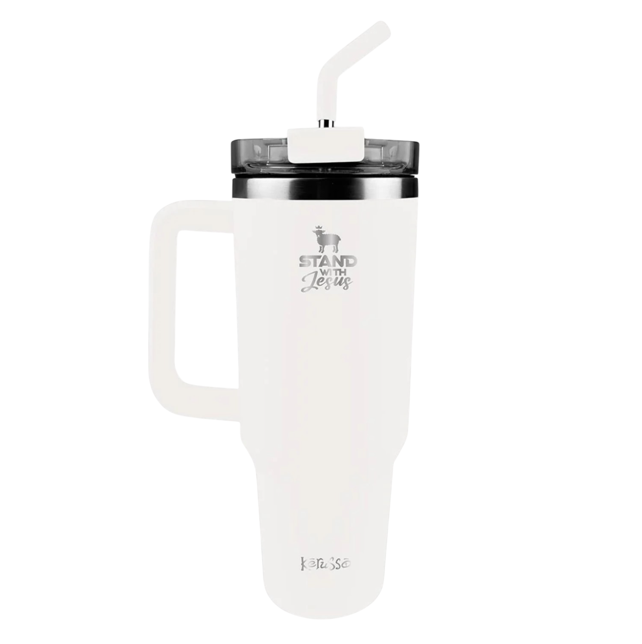 Stand With Jesus 40 oz Stainless Steel Mug With Straw - MUGS464