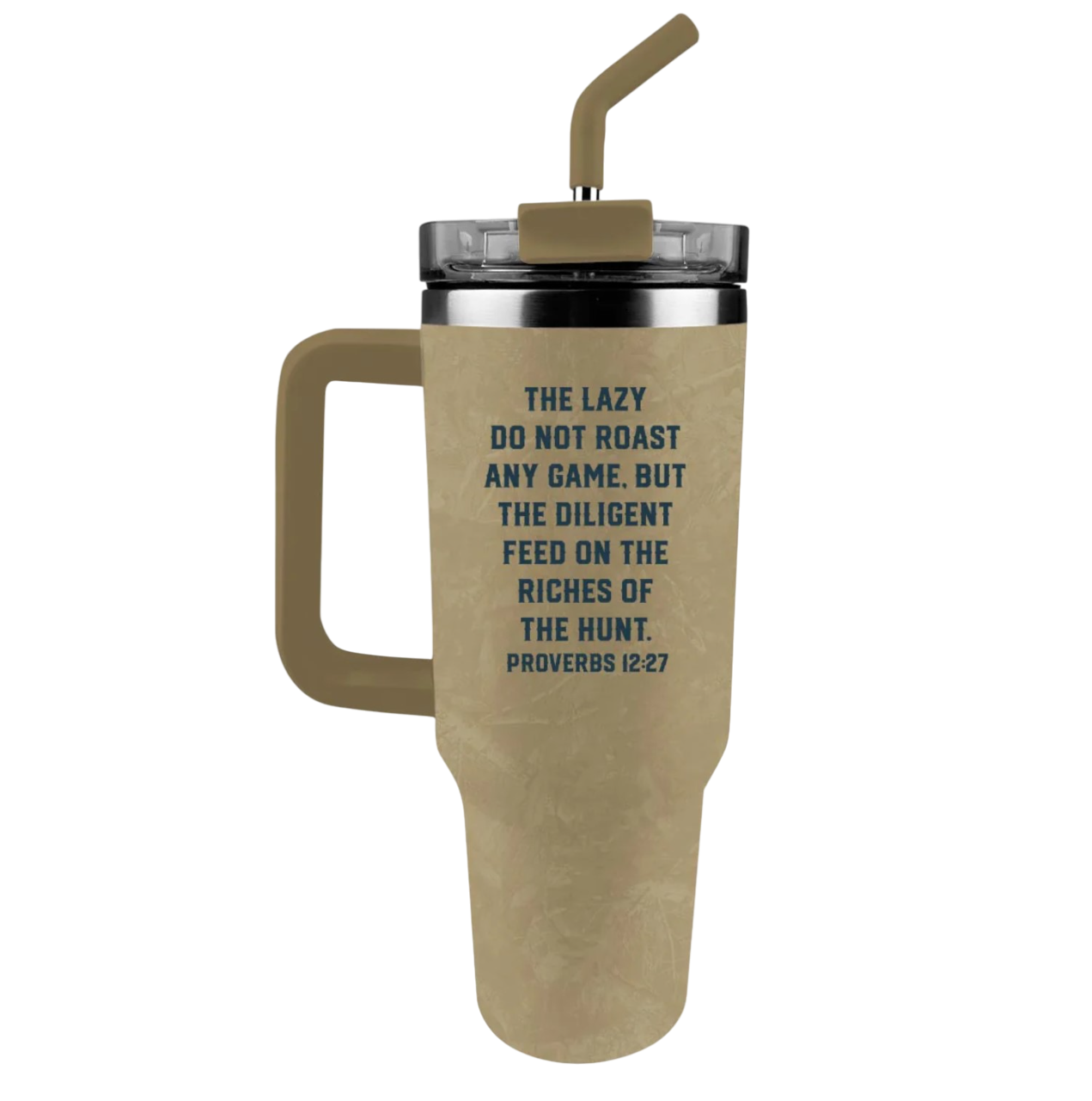 Hunting Dog 40 oz Stainless Steel Mug With Straw - MUGS466