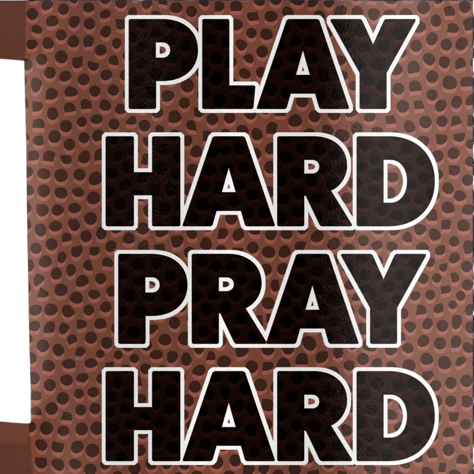 Pray Hard 30 oz Stainless Steel Mug With Plastic Straw - MUGS470