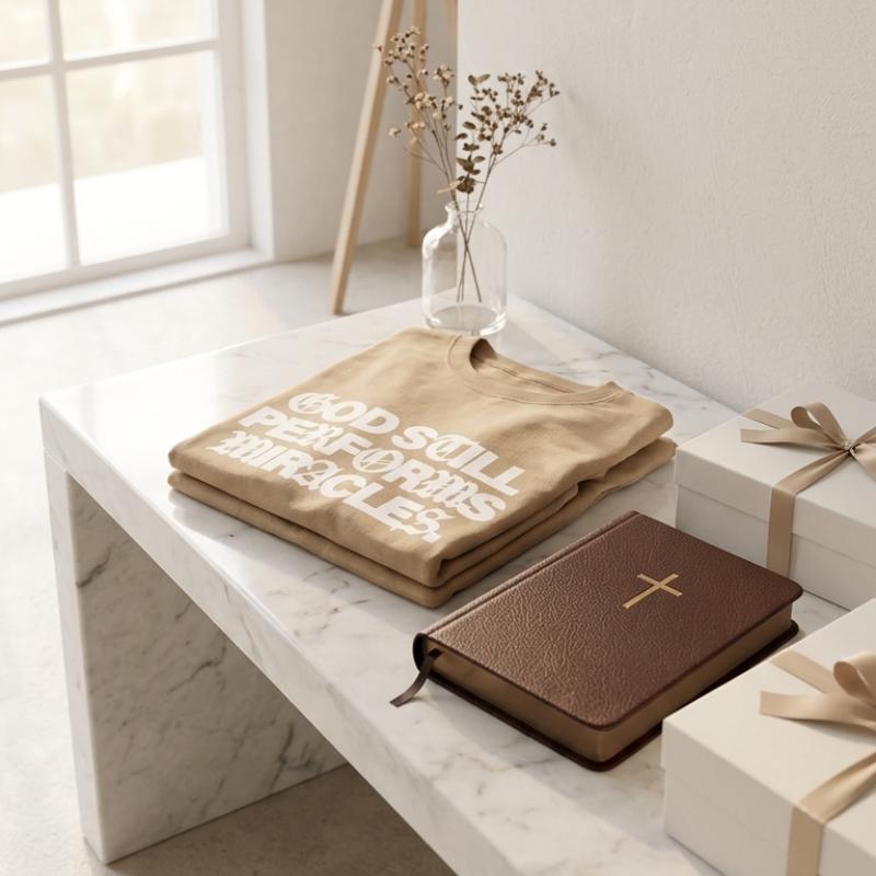 God Still Performs Miracles T-Shirt – Premium Heavyweight Christian Graphic Tee, Oversized Faith-Based Streetwear | Jesus Loves You