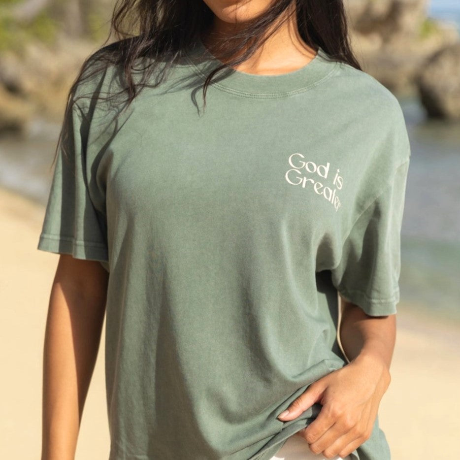 Elevated Faith God Is Greater Christian T-Shirt | Unisex Tee