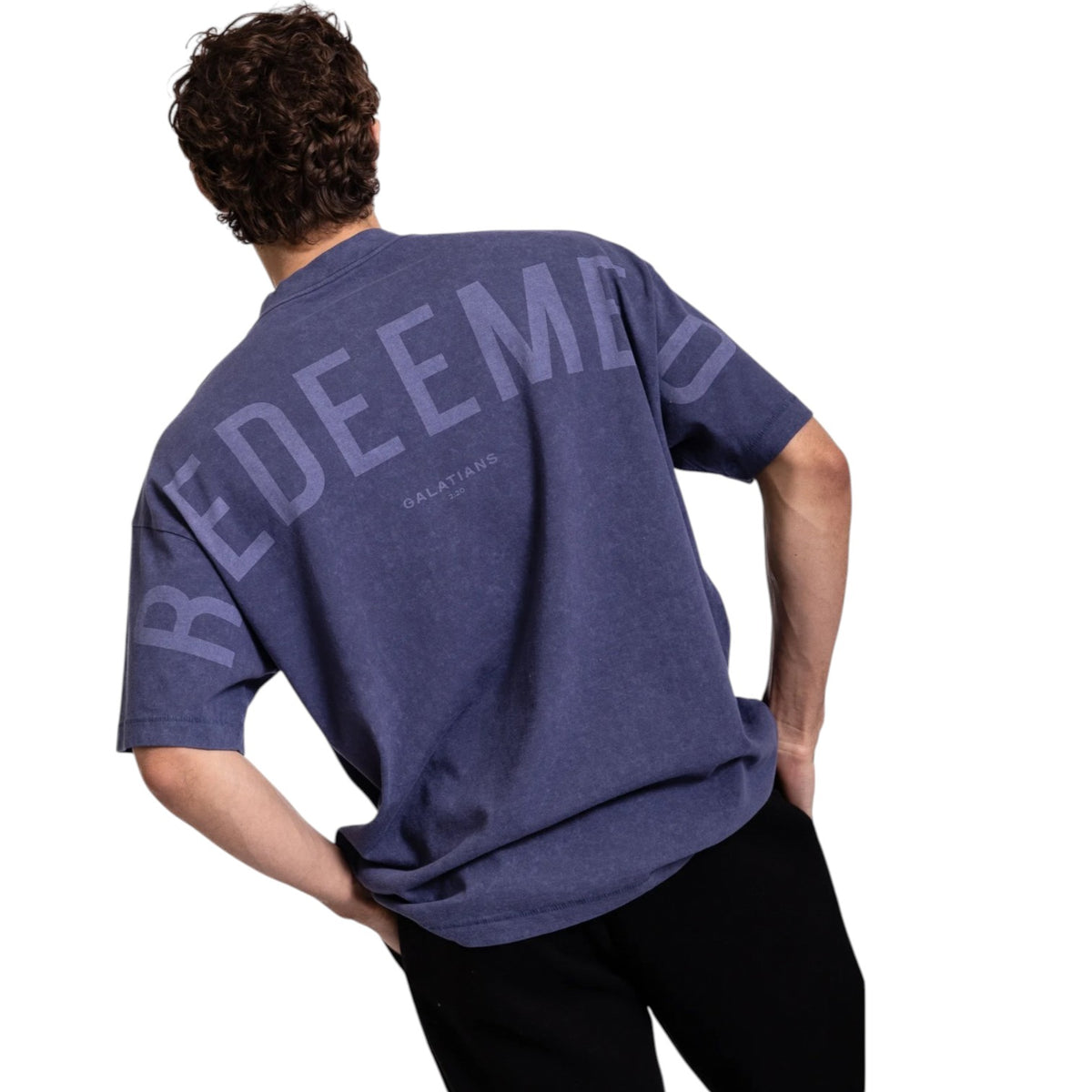 🔥 God’s Love Overcomes Mineral Wash Tee – REDEEMED - OCEANA | Viral Faith-Based Streetwear