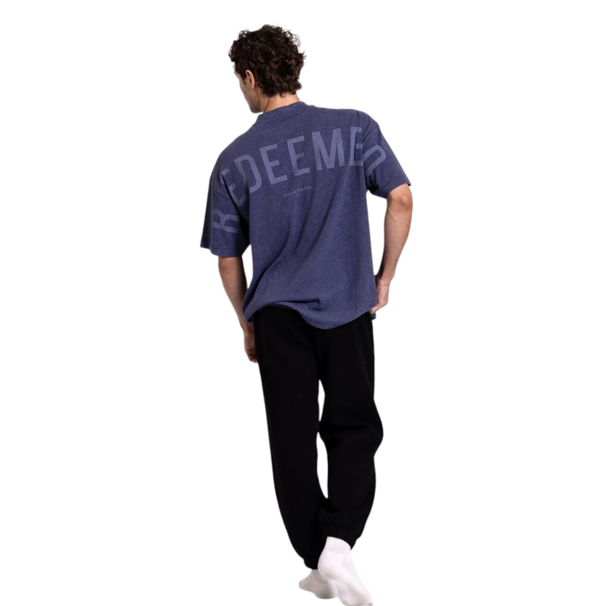 🔥 God’s Love Overcomes Mineral Wash Tee – REDEEMED - OCEANA | Viral Faith-Based Streetwear