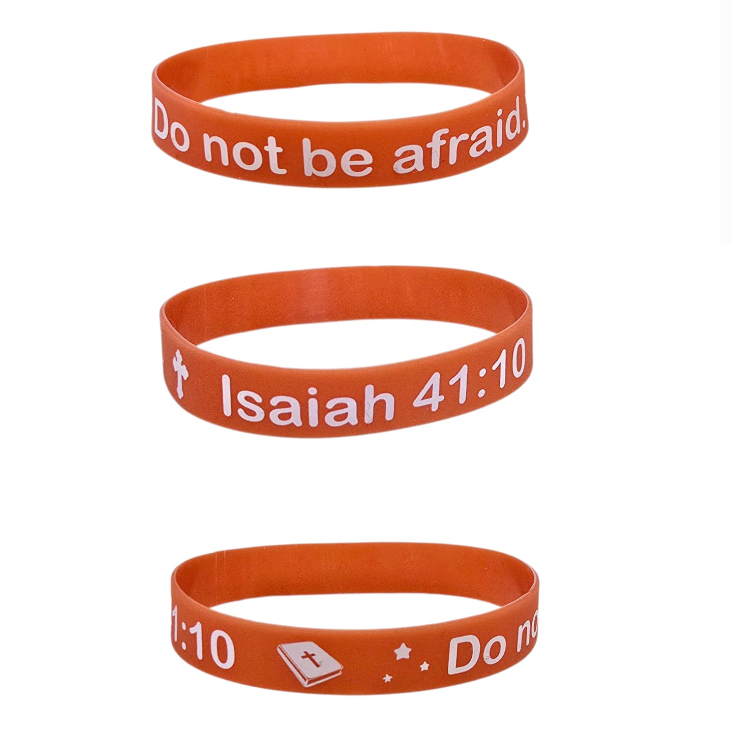Christian Bible Verse Silicone Wristbands | Faith Bracelet, Christian Wristband, Scripture Bracelet – Unisex