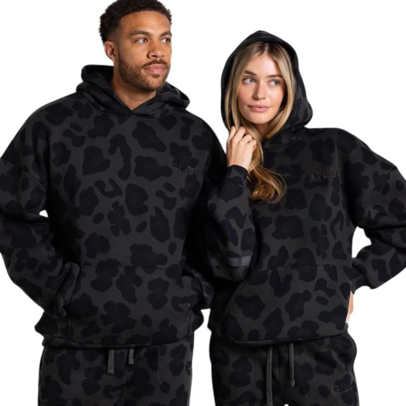 🔥 God’s Love Overcomes Animal Printed Hoodie – REDEEMED - BLACK | Viral Faith-Based Streetwear