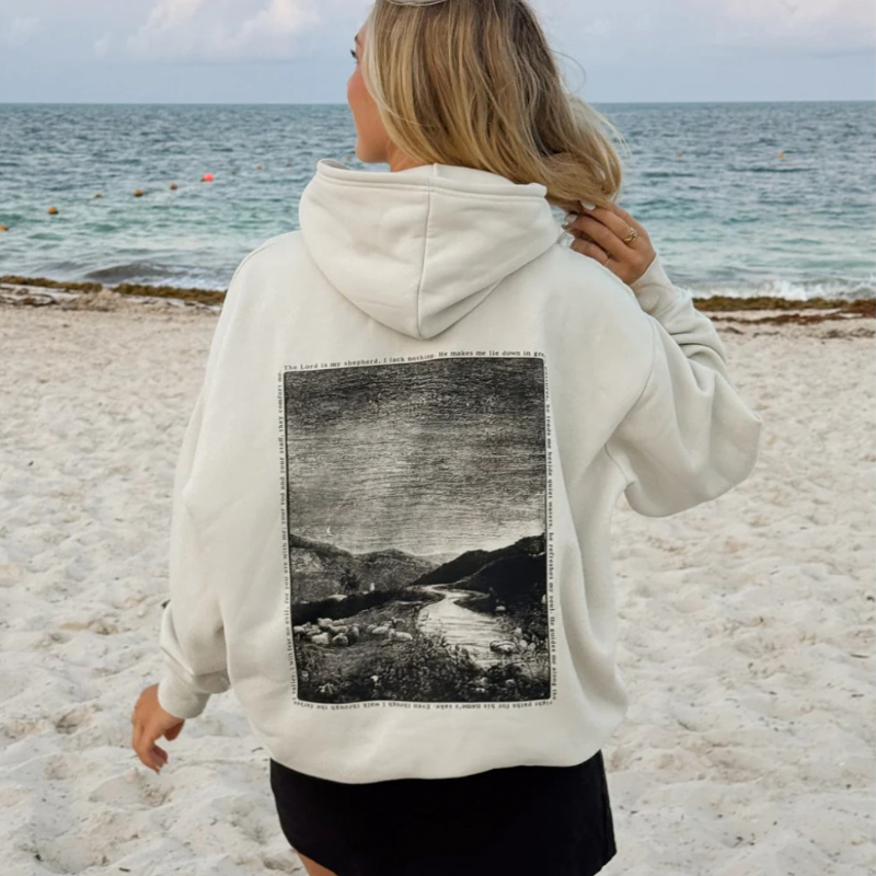 Elevated Faith Psalm 23 Christian Pullover Hoodie | Unisex