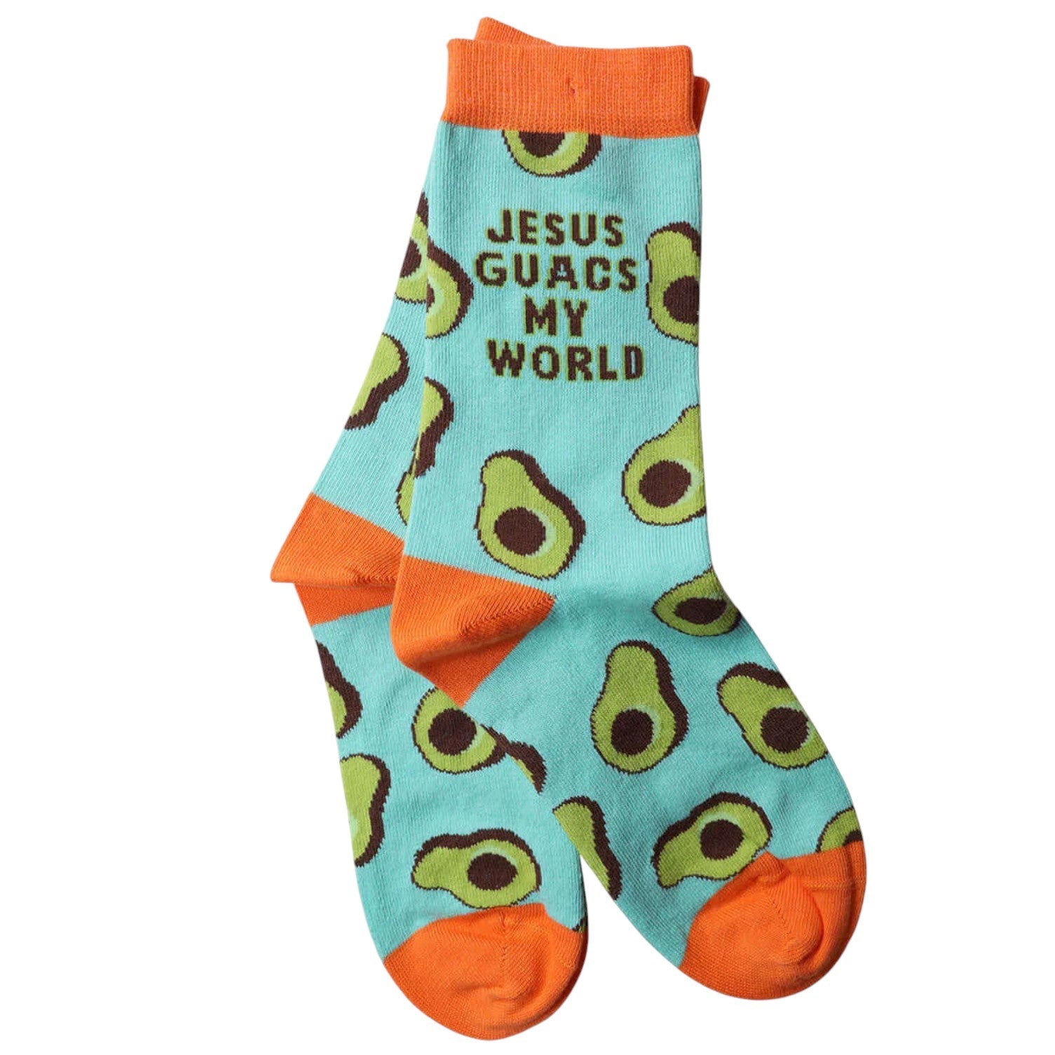 Jesus Guacs My World Crew Socks - SOX3514