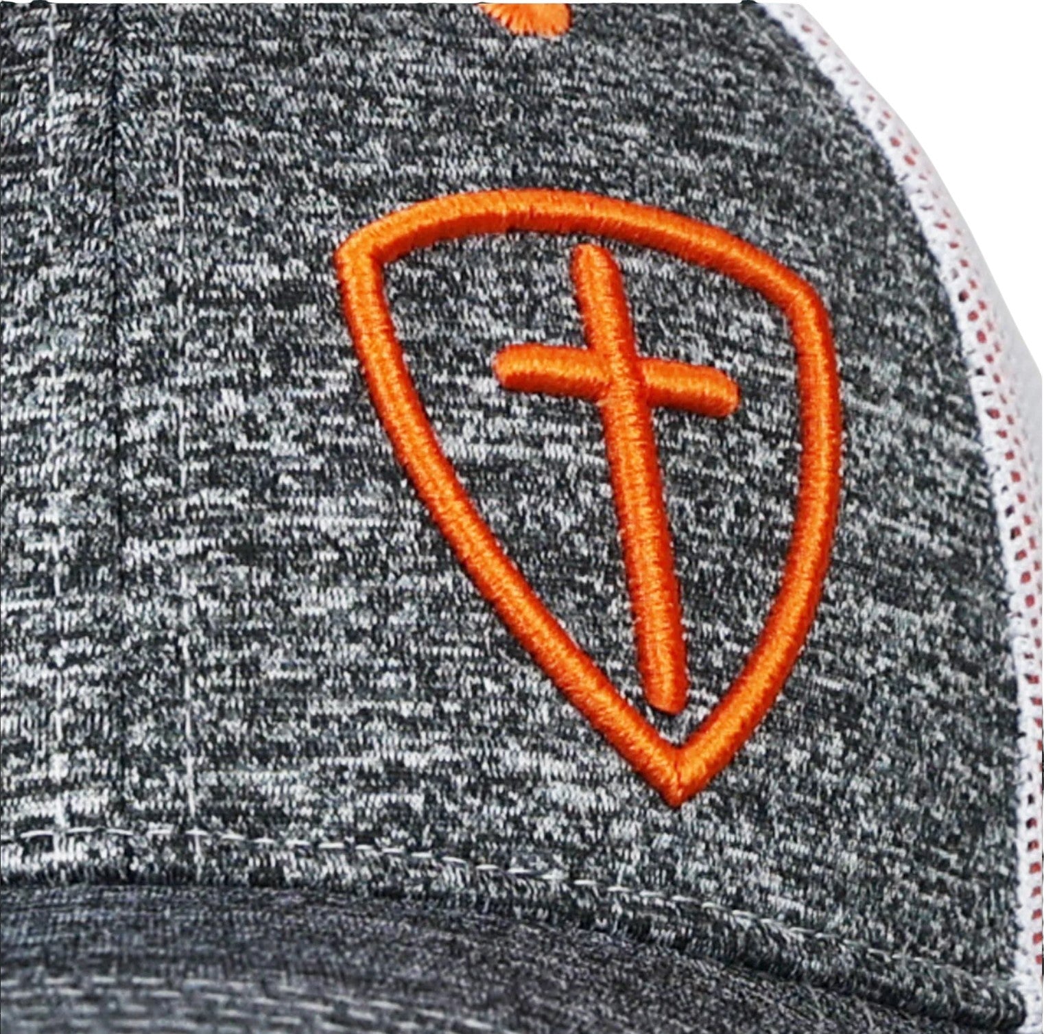 Gray Cross Shield Trucker Hat - SWC4631