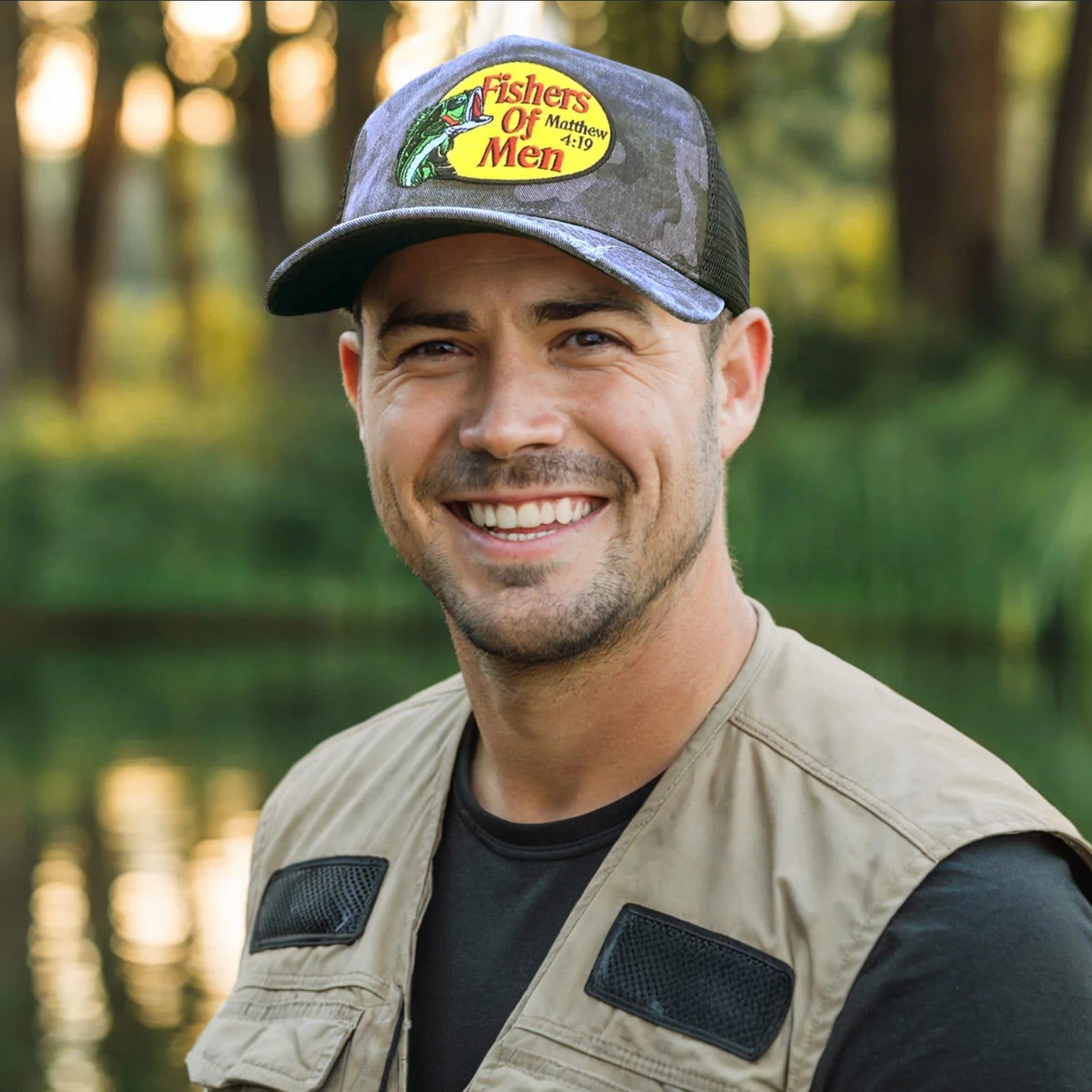 Fishers Of Men Camo Trucker Hat - SWC5230