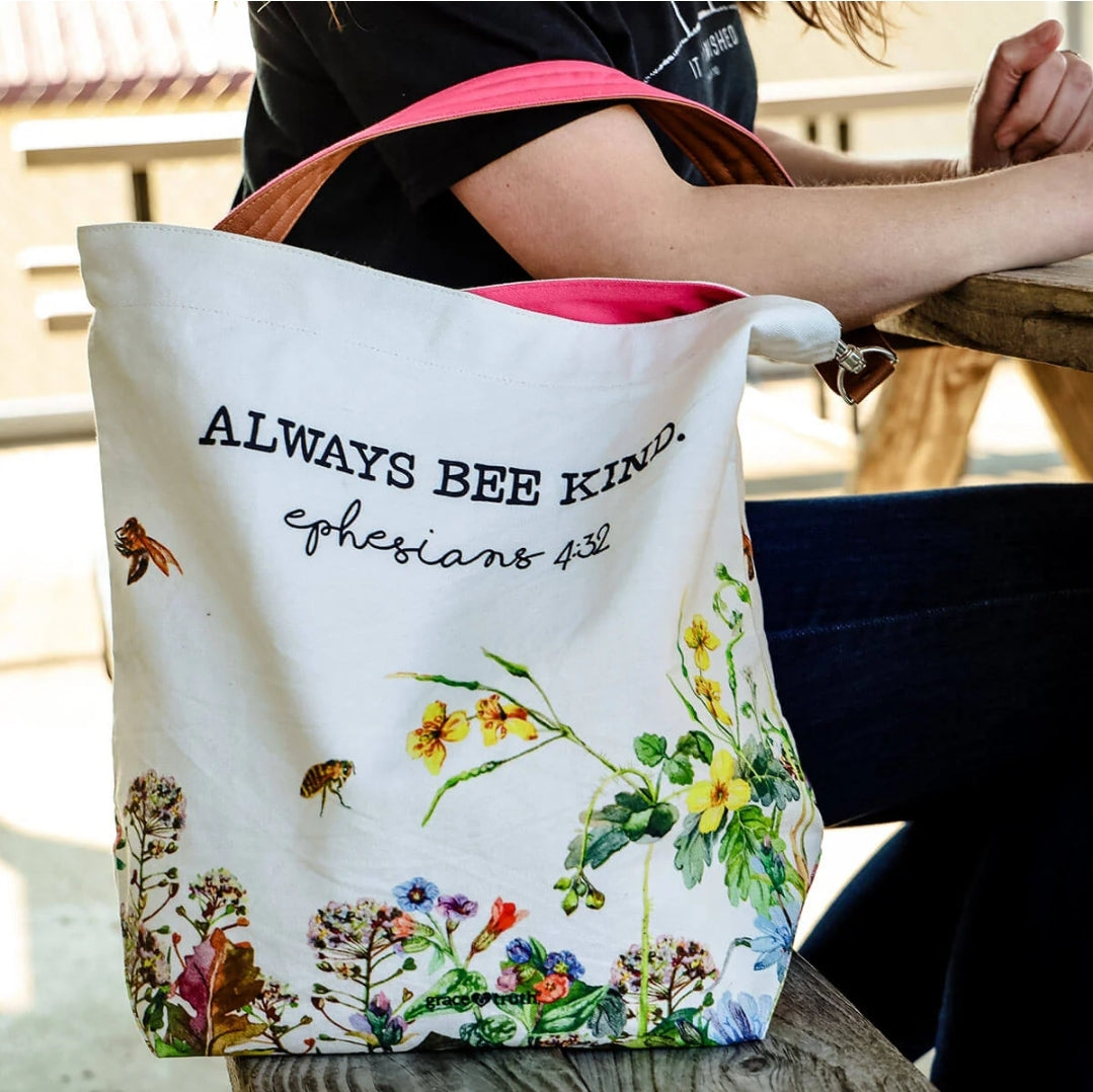 Womens Bee Kind Tote Bag - TOTE139