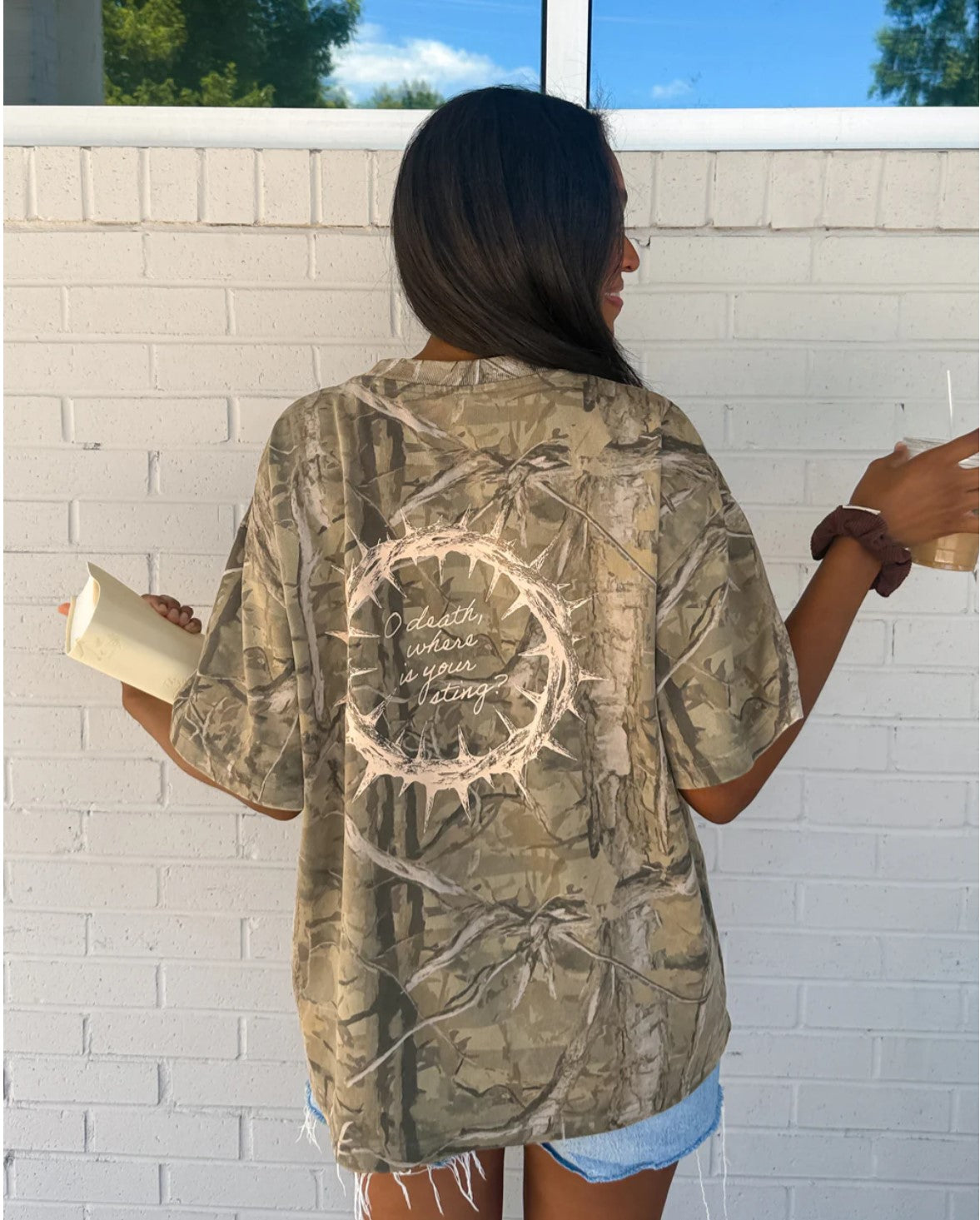 Elevated Faith The Sacrifice Camo Heavyweight Christian T-Shirt | Unisex Tee